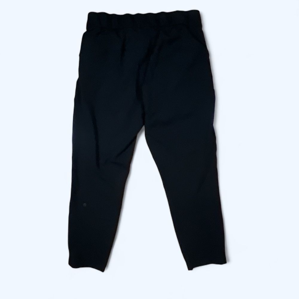 Lululemon Black Draw String Pants Size 8 Rlt2-43 - image 4